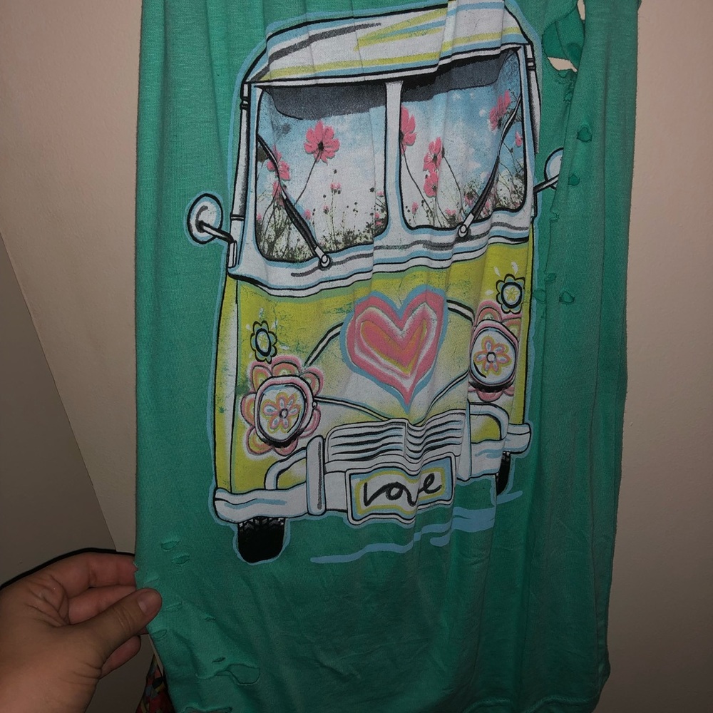 love bug graphic tank